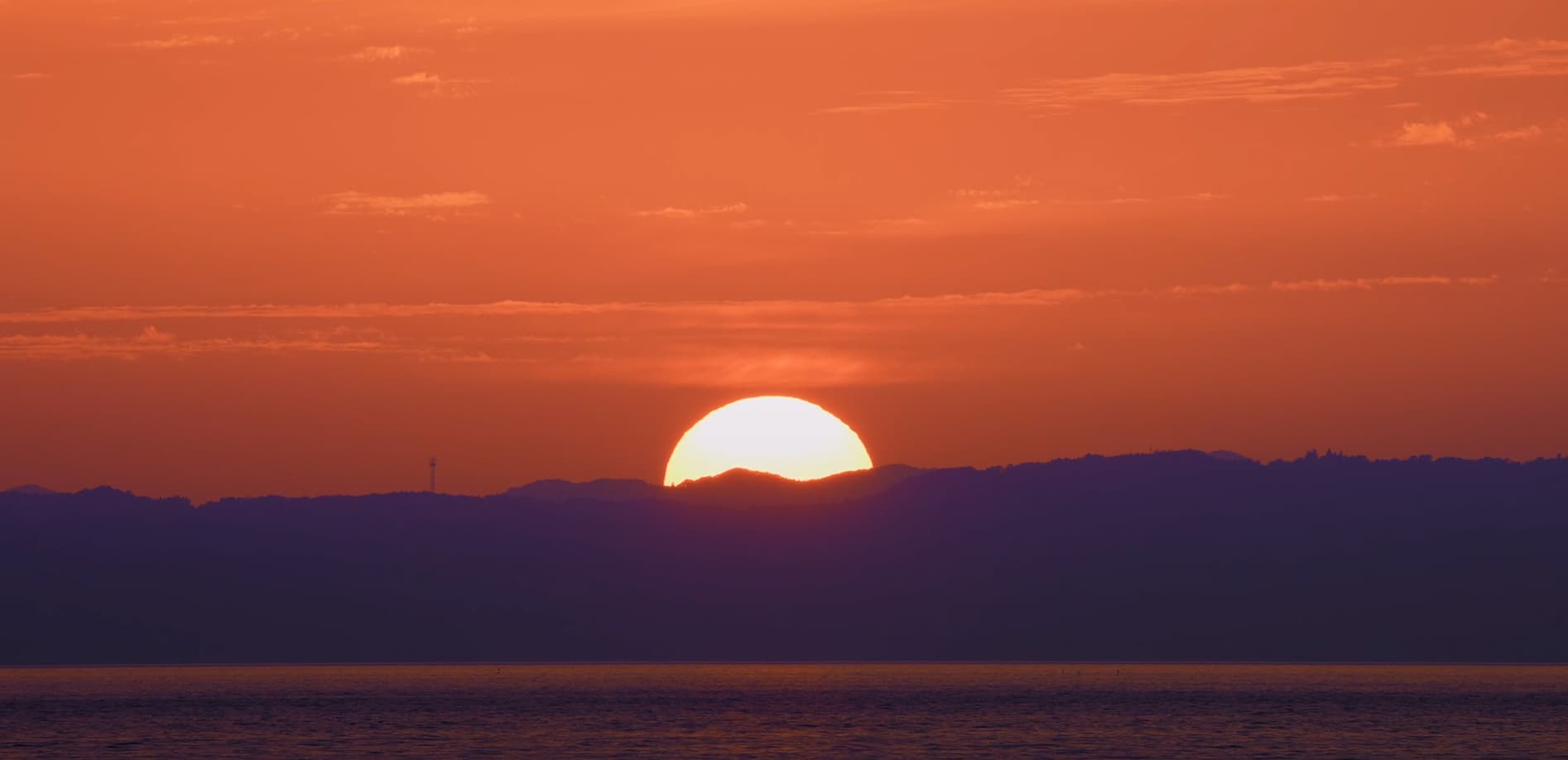 九州 ある海岸の夕日_8K