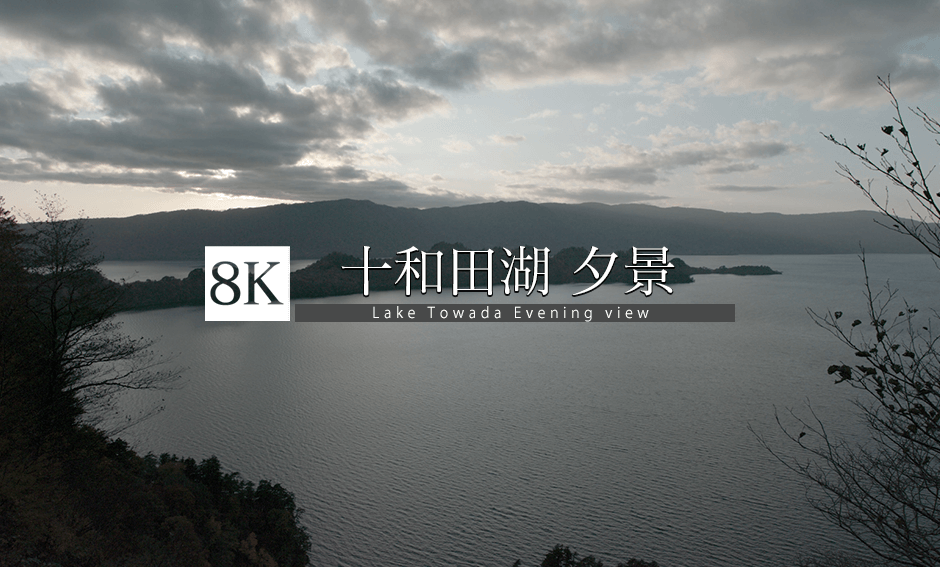十和田湖の夕景_8K